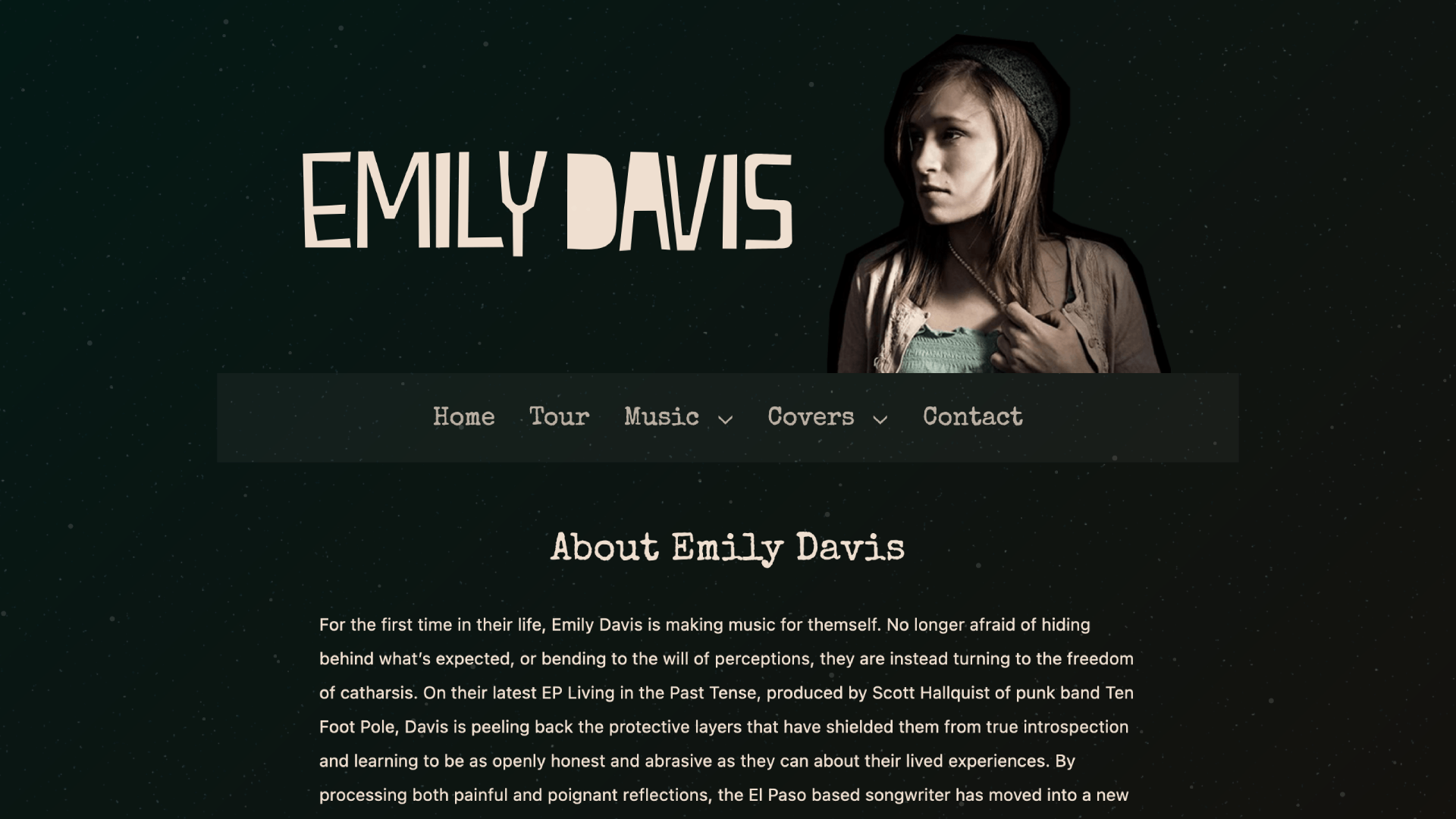 Emily Davis Music website